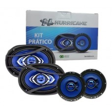 ALTO FALANTE HURRICANE KIT PRATICO 1 PAR 6" + 1 PAR 6X9 - 280 WRMS  