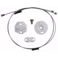 KIT DE REPARO PARA MÁQUINA DE VIDRO ELÉTRICO GM CORSA ANTIGO TRASEIRO COMPLETO (ROLDANA 8 EXTRIAS)