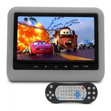 TELA ENCOSTO DE CABEÇA ACOPLÁVEL DVD+USB+AVIN+PI+DC+SD - TELA 7" TECLADO TOUCH - CINZA