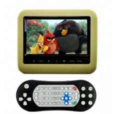 TELA ENCOSTO DE CABEÇA ACOPLÁVEL DVD+USB+AVIN+PI+DC+SD - TELA 7" TECLADO TOUCH - BEGE