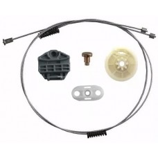 KIT DE REPARO PARA MÁQUINA DE VIDRO ELÉTRICO GM NOVO CORSA TRASEIRO COMPLETO (COM ARRASTE)